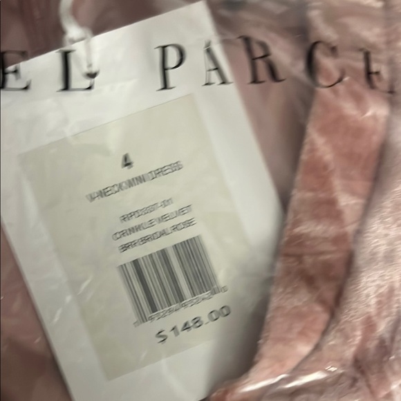 RACHEL PARCELL Pink CrinkleVelvet Mini Dress size 4 and 6 - Picture 7 of 7